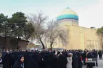 آیین تشییع و تدفین شهید گمنام در دانشگاه خوارزمی