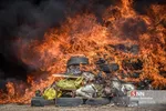 امحاء ۱۸ تن مواد مخدر در شیراز