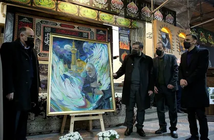 اسماعیلی: جامعه امروز نیاز به سیره فاطمی دارد/ رونمایی از نقاشی &laquo;خادم شهید&raquo;