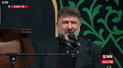 لحظاتی از نوحه&zwnj;خوانی آقای سعید حدادیان در عزاداری ایام فاطمیه (س) + فیلم