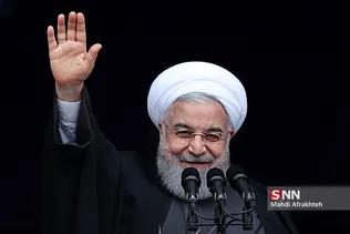 سخنرانی رییس جمهور در راهپیمایی 22 بهمن
