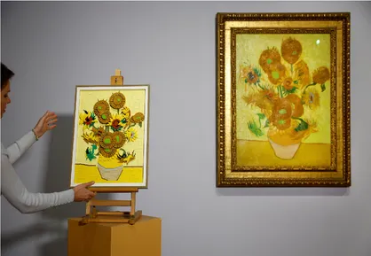 رونمایی از نسخه لگویی آفتابگردان&zwnj;ها در موزه ونگوگ