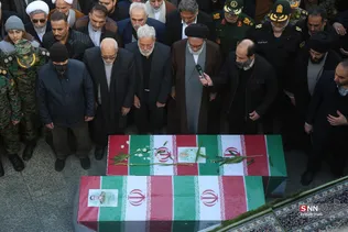  تشییع پیکر دو شهید مدافع امنیت در حمله اغتشاشگران 
