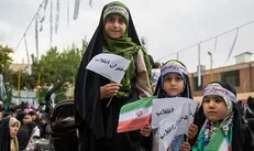 حضور پرشور مدافعان حیا در اجتماع عظیم دختران انقلاب