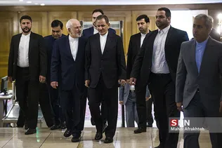 ظریف وزیر امور خارجه و جهانگیری معاون اول رییس جمهور