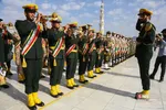 صبحگاه مشترک نیرو‌های مسلح در مسجد جمکران