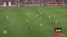 گل تساوی بارسلونا توسط رافینیا در دقیقه 19 / رایو وایه کانو 1 - 1 بارسلونا