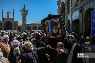  تشییع آیت‌الله علوی گرگانی در قم