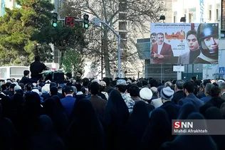 مراسم تشییع پیکر آیت‌الله سیدمحمود هاشمی شاهرودی