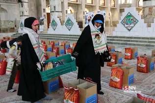 مرحله دوم رزمایش مومنانه در حرم امام خمینی (ره)