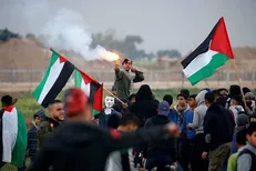 ۱۷ زخمی در چهل و نهمین راهپیمایی حق‌ بازگشت نوار غزه فلسطین