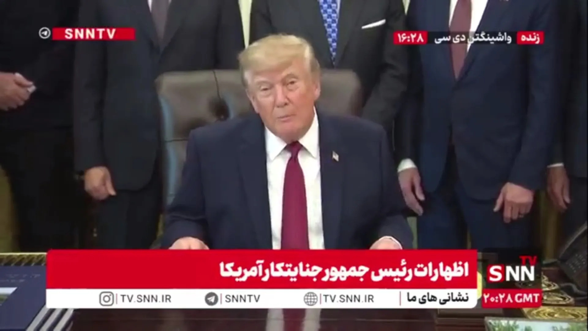 اظهارات مضحک رئیس جمهور قمارباز آمریکا: ایران دیگر نیروی دریایی و هوایی ندارد!/ رهبران ایران سعی می کنند کنترل ایران را به دست آورند!