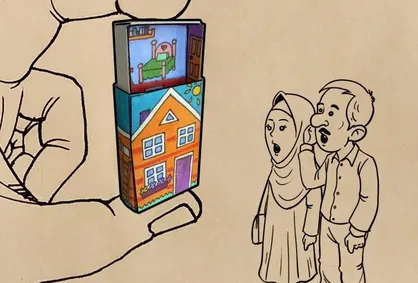 کاریکاتور مسکن ۲۵ متری
