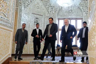 دیدار ظریف و رییس هیئت پارلمانی فلسطین
