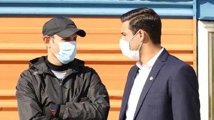 جلسه شکوری و گل محمدی پس از تمرین پرسپولیس