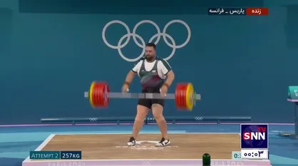 علی داوودی، المپین وزن +۱۰۲ کیلوگرم وزنه&zwnj;برداری کشورمان در حرکت دوم خود در حرکت دوضرب وزنه ۲۵۷ کیلوگرمی را مهار نکرد