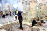  ضد عفونی کردن حرم حضرت فاطمه معصومه(س)