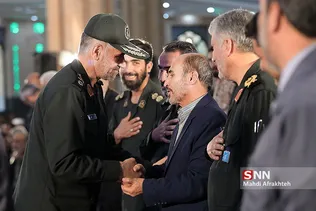 سردار علی فضلی فرمانده دانشگاه افسری امام حسین علیه السلام و سردار صفاری فرمانده اسبق دانشگاه افسری امام حسین علیه السلام