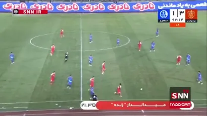 گل چهارم پرسپولیس به استقلال خوزستان توسط شهر آبادی دقیقه 3+90 / پرسپولیس 4 - 1 استقلال خوزستان