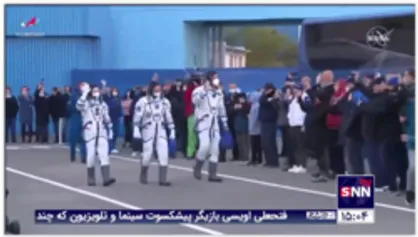 پرتاب فضاپیمای سایوز با حضور تیم فیلمبرداری از بایکونور به ایستگاه بین المللی فضایی