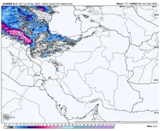 ۲۰ استان کشور از روز پنجشنبه درگیر بارش شدید برف و باران
