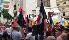معترضان لبنانی در برابر سفارت آمریکا در بیروت تجمع کردند