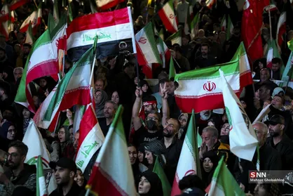ببینید| سرود ملی در چهلمین روز شهادت قائد امت؛ طنین فداکاری و سربلندی ایران
