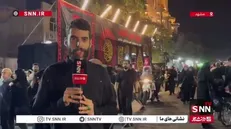 حضور موکب اهالی حِله عراق در مشهد مقدس / پذیرایی ۲۴ ساعته مواکب از زائران