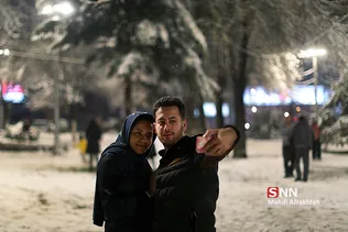 بارش برف در تهران