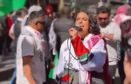 فریاد شعار&zwnj;های آزادی فلسطین در ملبورن
