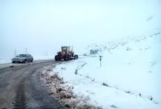 بارش برف و باران در اغلب محور‌های مواصلاتی