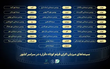 سینما‌های میزبان «قرار دوم» انجمن سینمای جوانان ایران معرفی شدند