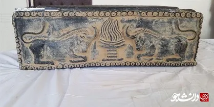 کشف و ضبط تابوت سفالی منقش به خط میخی از قاچاقچیان +تصاویر