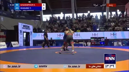 کامران قاسمپور در وزن ۹۲ کیلوگرم رقابت&zwnj;های کشتی آزاد قهرمانی جهان، با نتیجه ۶ بر ۰ مقابل حریف ژاپنی به پیروزی رسید و به مرحله بعد رفت