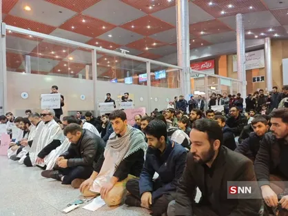دانشجویان دانشگاه&zwnj;های تبریز آمادگی خود را برای گرفتن انتقام از آمریکا اعلام کردند + تصاویر