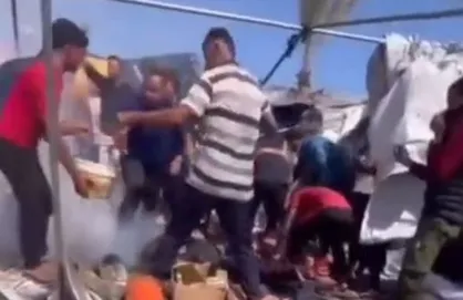 انفجار یک پهپاد انتحاری در چادر آوارگانِ فلسطینی + فیلم
