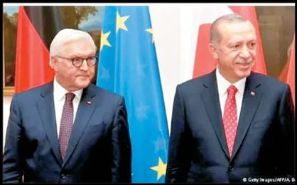 جدال لفظی اردوغان و رئیس&zwnj;جمهور آلمان در ضیافت شام