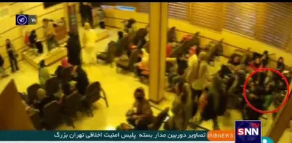 انتشار تصاویر دوربین مداربسته پلیس امنیت اخلاقی تهران بزرگ در مورد لحظه سکته کردن و بیهوش شدن مهسا امینی