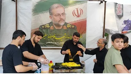 فعالیت ۱۳ موکب جهادی استان در مراسم بدرقه امام شهید