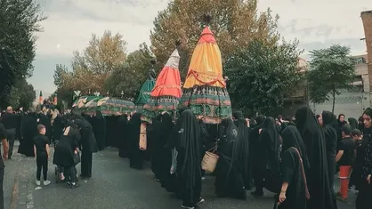 حرکت نمادین کاروان بنی اسد در خیابان&zwnj;های تهران