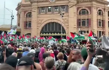 هزاران نفر در استرالیا علیه رئیس اسرائیل تظاهرات کردند