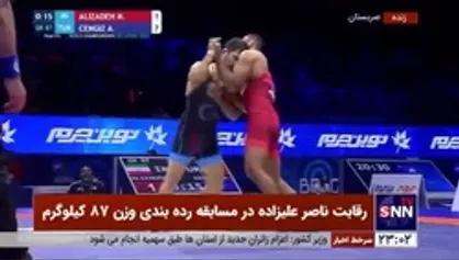 علیزاده در کسب برنز هم ناکام ماند