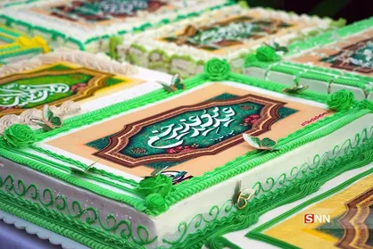 توزیع ۱۱۰ کیک ده کیلویی در جشن عید غدیر خم