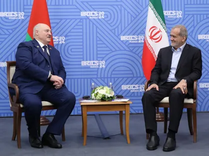 رئیس&zwnj;جمهور بلاروس با پزشکیان دیدار کرد