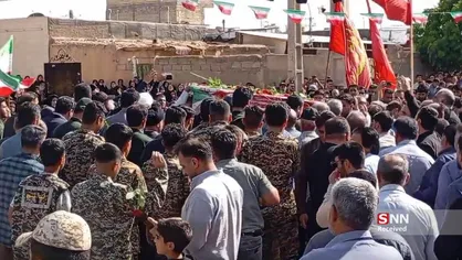 پیکر شهید مدافع وطن &laquo;وحید دالوند&raquo; در اندیمشک تشییع شد+فیلم