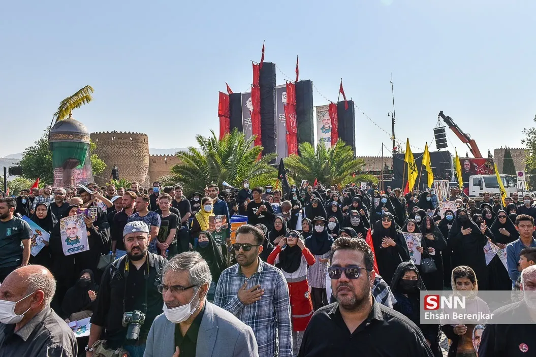 تشییع و خاکسپاری «شهید عبدالله اسکندری» در شیراز