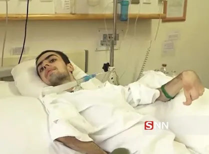 محمد اسدی جهادگر حادثه دیده اردوی جهادی کرمانشاه نیازمند حمایت خیرین است