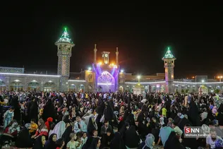 حال و هوای حرم حضرت معصومه (س) در شب میلاد امام رضا (ع)