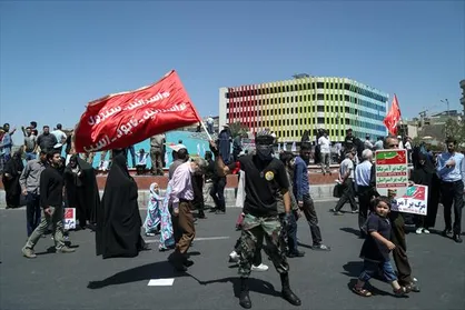 حضور نظامی نُجَباء در راهپیمایی روز قدس تهران +تصاویر