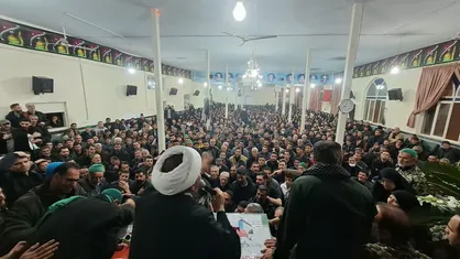 پیکر شهید حملات آمریکا در &laquo;داورزن&raquo; تشییع شد+ فیلم